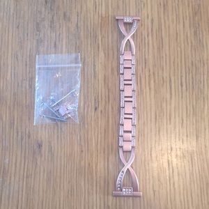 Fitbit Versa Strap - Rose Gold w/ Rhinestones